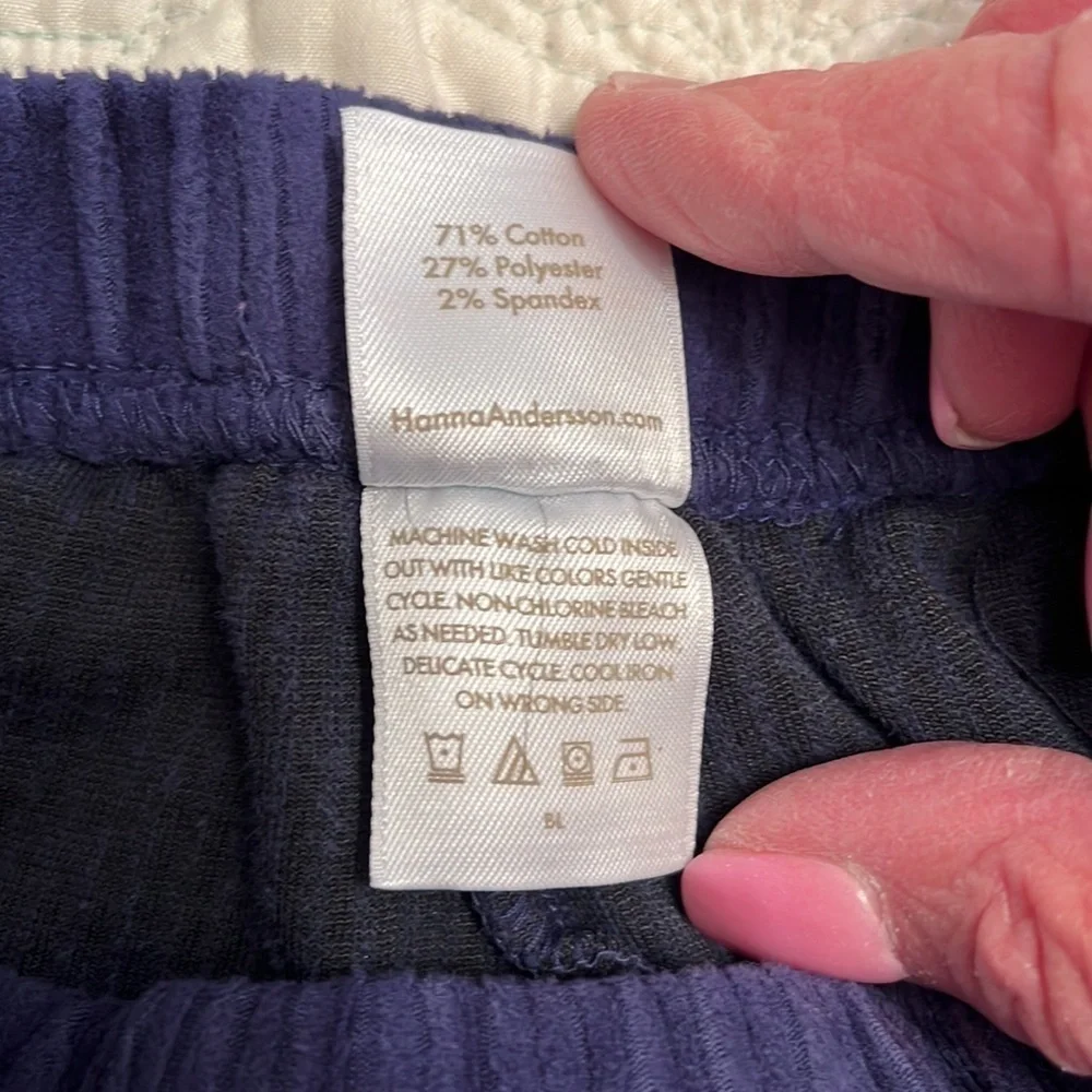 Hanna Andersson  blue corduroy pants size 10 US EUC